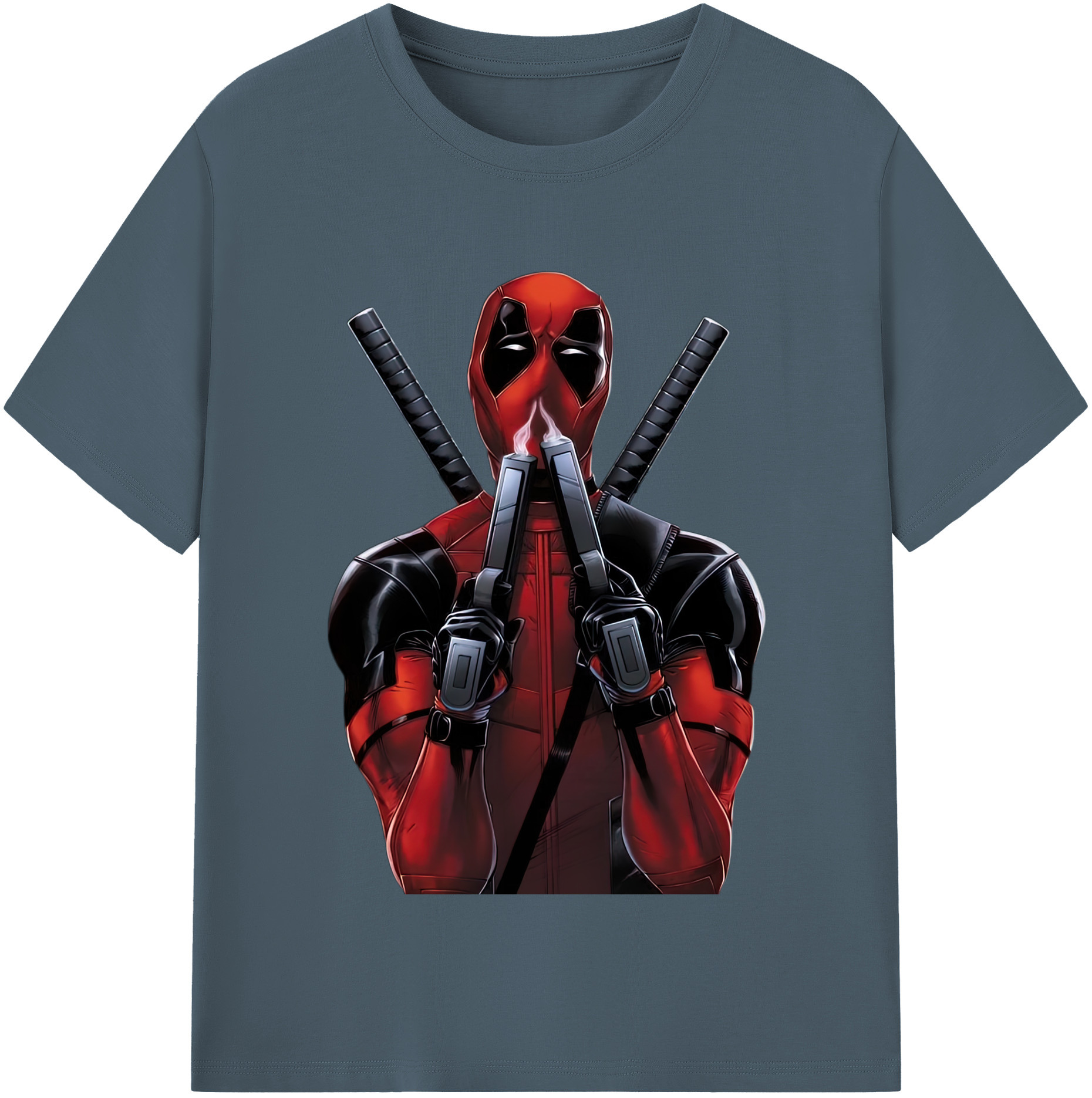 （画像用） Deadpool デッドプール 綿100％半袖Tシャツ（フロントプリント）